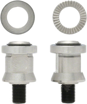 Surly Trailer Hitch Mount Axle Nuts: Fits 10x1mm Threaded Axles or Surly Direct-Frame Mounting, Pair EA Trailer Hitch Parts