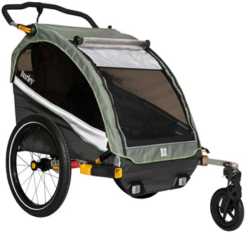 Burley D'Lite X Child Trailer - Double, Sage Green Sage Green EA Child Carrier Trailer