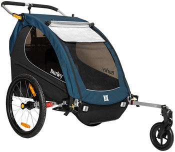Burley Encore X Child Trailer - Double, Pacific Blue Pacific Blue EA Child Carrier Trailer