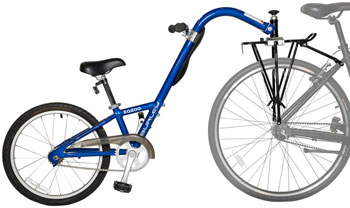 Burley Kazoo Trailercycle - Single-Speed, Blue EA Child Carrier Trailer