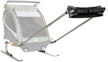 Burley Ski Kit - Arctic White EA Trailer Stroller/Ski Kits