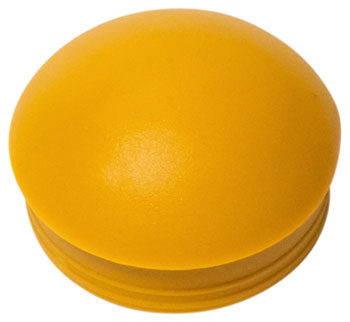 Burley Dust Cap Push Button Wheels - Yellow EA Trailer Wheels and Axle Parts