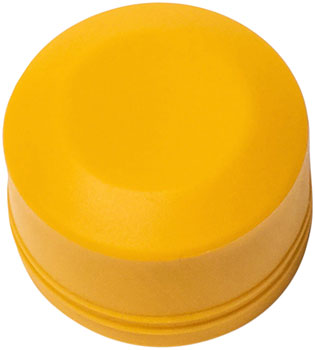 Burley Flat Dust Cap for Push Button Wheels - Yellow EA Trailer Wheels and Axle Parts