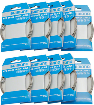 Shimano MTB/Road Brake Cable 1.6 x 2050mm Box/10 BOX Brake Cables