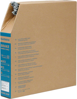 Shimano Road Brake Cable 1.6 x 2050mm, Filebox of 100 BOX Brake Cables