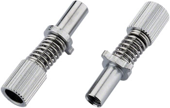 Jagwire Road Sport Frame Mount Mickey Adjusting Barrels Pair, Chrome PAA Other Cable and Housing Parts