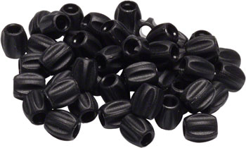 Jagwire Mini Tube Tops Frame Protectors for 4mm or 5mm Housing or Hose Bag of 50, Black BAG Other Cable and Housing Parts