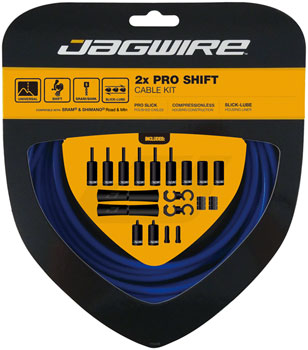 Jagwire Pro Shift Kit Road/Mountain SRAM/Shimano, SID Blue SID Blue EA Shift Cable and Housing Sets