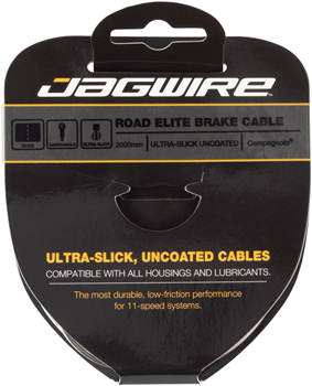 Jagwire Elite Ultra-Slick Brake Cable 1.5x2000mm Polished Slick Stainless Campagnolo EA Brake Cables