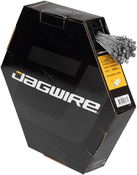 Jagwire Basics Brake Cable - 1.6x2000mm Galvanized SRAM/Shimano MTB, Filebox of 100 EA Brake Cables
