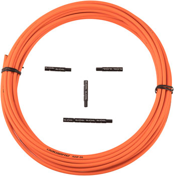 Jagwire 5mm Pro Compressionless Brake Housing with Slick-Lube Liner 10M Roll, Orange EA Brake Housing