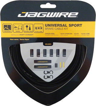 Jagwire Universal Sport Brake Cable Kit, Black EA Brake Cable and Housing Sets