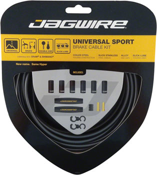 Jagwire Universal Sport Brake Cable Kit, Ice Gray Ice Gray EA Brake Cable and Housing Sets