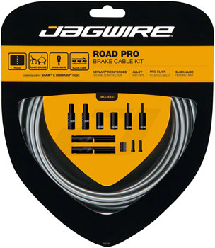 Jagwire Pro Brake Cable Kit Road SRAM/Shimano, Ice Gray Ice Gray EA Brake Cable and Housing Sets