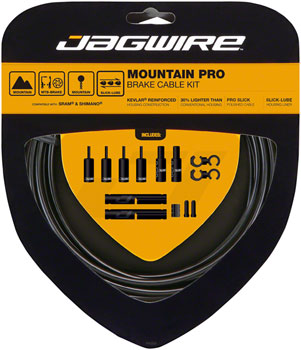 Jagwire Pro Brake Cable Kit Mountain SRAM/Shimano, Black EA Brake Cable and Housing Sets
