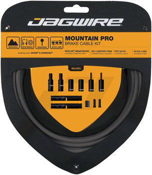 Jagwire Pro Brake Cable Kit Mountain SRAM/Shimano, Ice Gray Ice Gray EA Brake Cable and Housing Sets