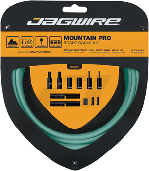 Jagwire Pro Brake Cable Kit Mountain SRAM/Shimano, Bianchi Celeste Bianchi Celeste EA Brake Cable and Housing Sets