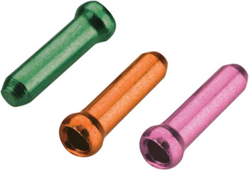 Jagwire Cable End Crimps - 1.8mm, Cash/Tango/Pink, Bag of 90 Orange BOT Cable End Crimps