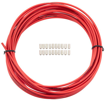 Jagwire 5mm Sport Brake Housing with Slick-Lube Liner 10M Roll, Red ROL Brake Housing