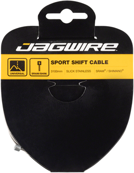 Jagwire Sport Shift Cable - 1.1 x 3100mm, Slick Stainless Steel, For SRAM/Shimano Tandem EA Shift Cables