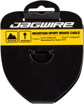 Jagwire Sport Brake Cable Slick Stainless 1.5x2750mm SRAM/Shimano Mountain Tandem EA Brake Cables