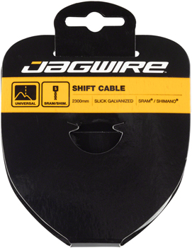 Jagwire Sport Shift Cable - 1.1 x 2300mm, Slick Galvanized Steel, For SRAM/Shimano EA Shift Cables