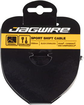 Jagwire Sport Shift Cable - 1.1 x 2300mm, Slick Stainless Steel, For SRAM/Shimano/Campagnolo EA Shift Cables