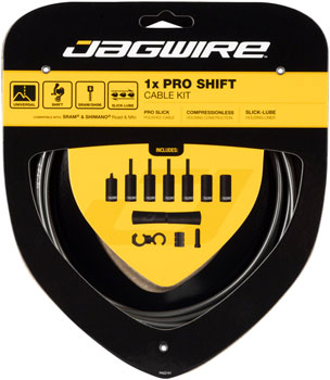 Jagwire 1x Pro Shift Kit Road/Mountain SRAM/Shimano, Ice Gray Ice Gray EA Shift Cable and Housing Sets