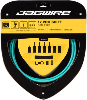 Jagwire 1x Pro Shift Kit Road/Mountain SRAM/Shimano, Celeste EA Shift Cable and Housing Sets