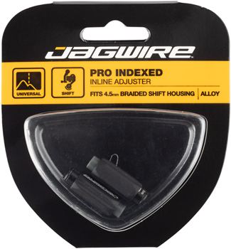 Jagwire Pro 4.5mm Indexed Inline Cable Tension Adjusters Pair For Braided Shift Housingx Black PAA Other Cable and Housing Parts