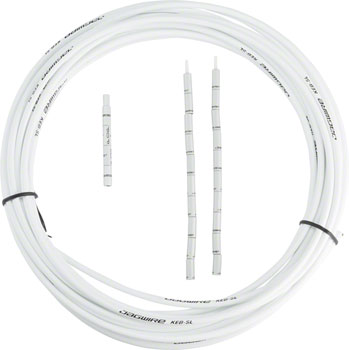 Jagwire 5mm Pro Compressionless Brake Housing with Slick-Lube Liner 10M Roll, White EA Brake Housing