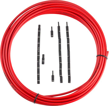 Jagwire 5mm Pro Compressionless Brake Housing with Slick-Lube Liner 10M Roll, Red EA Brake Housing