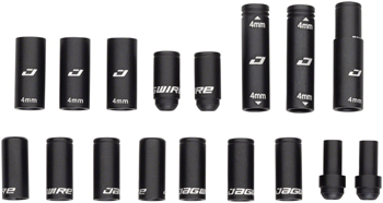 Jagwire End Cap Pack for 2x Elite Link Shift Kits Black SET Housing End Caps