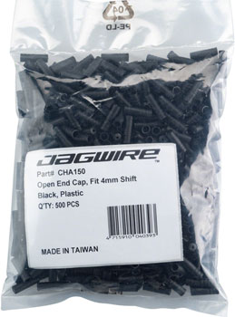 Jagwire 4mm Open Nylon End Caps Refill Bag of 500, Black EA Housing End Caps