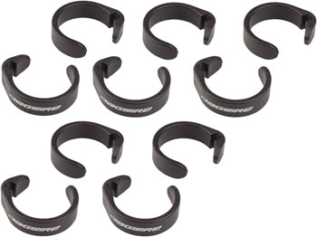 Jagwire Clip Ring for E-Bike Control Wires - 19.0-22.2mm, Black, Bag/10 BAG Ebike Head Unit Parts