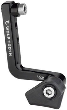 Wolf Tooth LoneWolf Aero Chainguide - 32t-50t, Braze-On, Low-Sweep, For 1x Drivetrains Only, Black EA Chain Retention and Bashguards