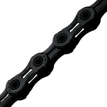 KMC DLC 11 Waxed Chain - 11-Speed, 118 Links, Black EA Chains