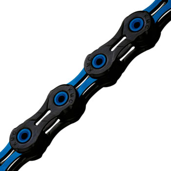 KMC DLC 10 Chain - 10-Speed, 116 Links, Black/Blue EA Chains