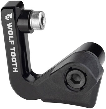 Wolf Tooth LoneWolf Aero Chainguide - 50t-60t, Braze-On, High-Sweep, For 1x Drivetrains Only, Black EA Chain Retention and Bashguards