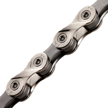 KMC X9 Chain - 9-Speed, Nickel/Gray, Bulk 500 Foot Roll Nickel/Gray EA Chains