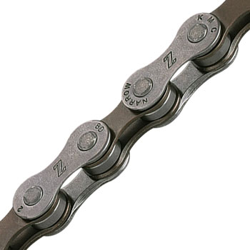KMC Z7 Chain - 7-Speed, 1/2" x 3/32", Gray/Brown, Bulk 500 Foot Roll Gray/Brown EA Chains