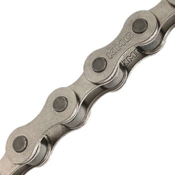 KMC S1 Chain - Single Speed, 1/2" x 1/8, Silver, Bulk 500 Foot Roll Silver EA Chains