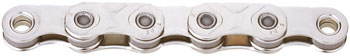 KMC X-Flat Waxed Chain - 12/13-Speed, 126 Links, Compatible with SRAM T-Type and AXS Systems, Silver EA Chains