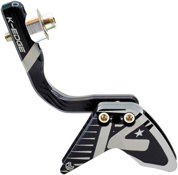 K-Edge Elevate Race 1x Chain Guide - 40-52t, Braze-On, Black/Silver Anodized Black/Silver EA Chain Retention and Bashguards
