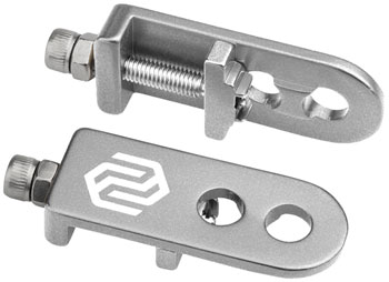 Promax C-1 Chain Tensioner - 2-hole, Fits 3/8"/10mm Axles, Silver PAA Axle and Chain Tensioners