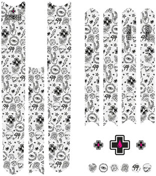 Muc-Off DH/Enduro/Trail Frame Protection Kit - 45-Piece Kit, Punk EA Chainstay/Frame Protection