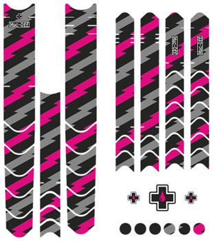 Muc-Off DH/Enduro/Trail Frame Protection Kit - 45-Piece Kit, Bolt EA Chainstay/Frame Protection