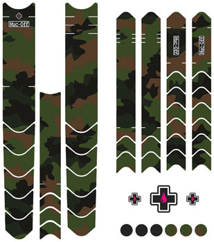 Muc-Off DH/Enduro/Trail Frame Protection Kit - 45-Piece Kit, Camo EA Chainstay/Frame Protection