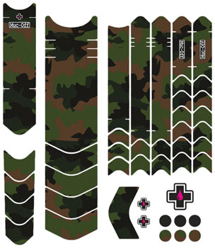 Muc-Off E-MTB Frame Protection Kit - 45-Piece Kit, Camo EA Chainstay/Frame Protection