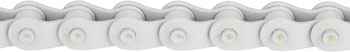 The Shadow Conspiracy Interlock V2 Chain - Single Speed 1/2" x 1/8", 98 Links, Half Link Chain, White EA Chains